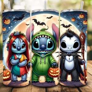 Stitch Costume Jack and Sally tumbler