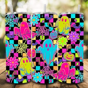 Neon ghost tumbler