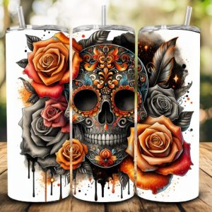 Sugar Skull tumbler
