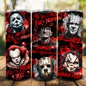 Horror Characters tumbler